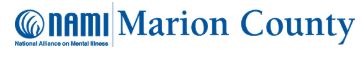 blue lettering on white background