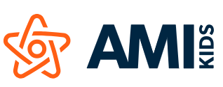 Orange and Blue on a white background
