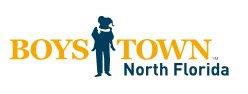 Boys Town North Florida  blue and yellow logo